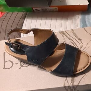 b.o.c. Black Sandals with Ankle Strap